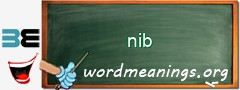 WordMeaning blackboard for nib